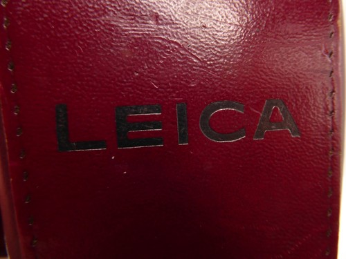 Leica burgundy leather - leather, case