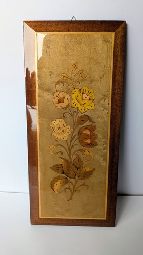Vintage italian marquetry - marquetry, wall