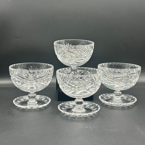 Cut crystal footed sundae - cut,