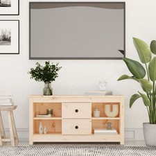 Solid Wood Pine TV Cabinet Console Media Unit TV Stand Multi Colours vidaXL
