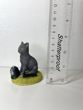 Grey Police Cat Figurine