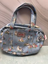 Cath Kidston Girls Handbag Everyday Small Bag Blue Kittens/Cats Print