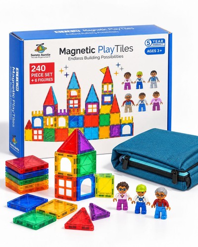 240 piece magnetic - piece, tiles