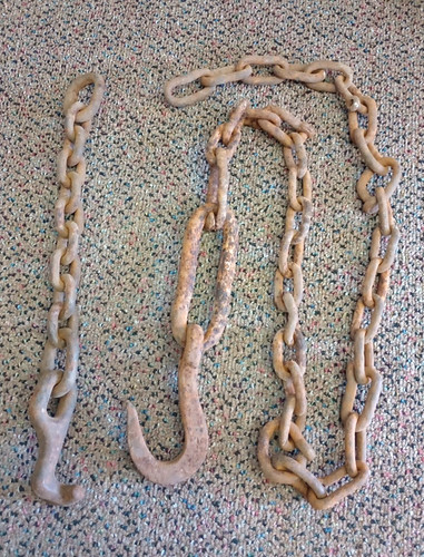 Old farm chain and - chain,