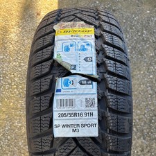 205 55 16 91H DUNLOP SP WINTER SPORT M3 RSC * BMW Runflat Winter M+S TYRE NEW