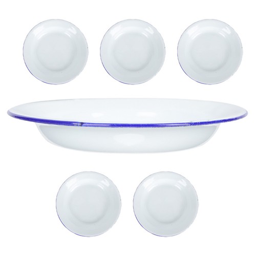 Pcs enamelware dinner - , 6