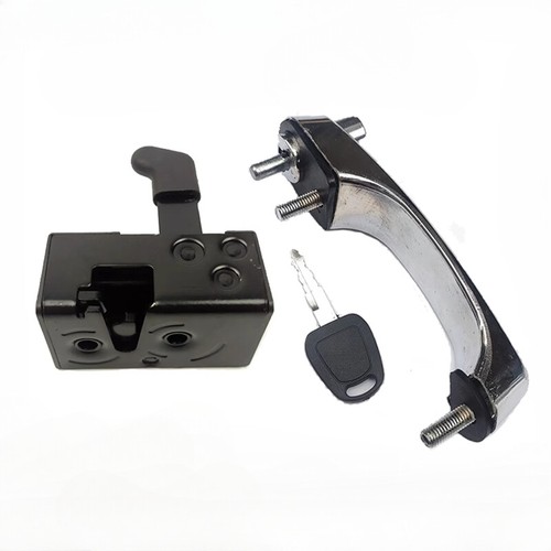 Excavator cab door lock - excavator,