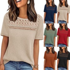 Women's Hollow Lace T Shirts