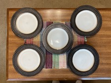 Mikasa Gourment Basics Avery Stoneware Salad Plates Bronze 8.75 In. Set of 5