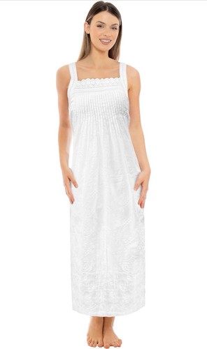 Women embroidered nightdress - women's,
