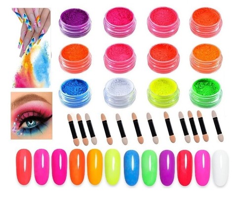 Nail art powder neon pigment - powder,