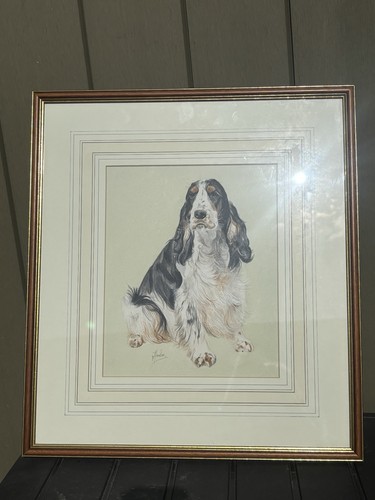 Framed painting cocker - framed,