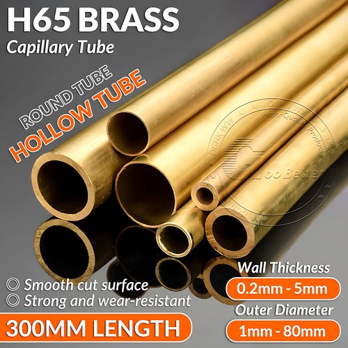 Brass hollow capillary - hollow, tube