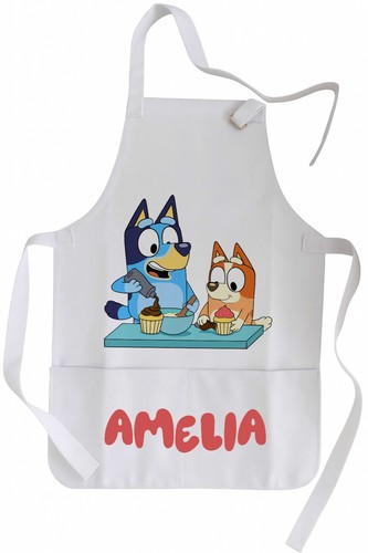Personalised kids bluey apron - bluey,