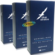 3x Blue Stratos Men Fragrance