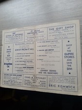 VARIETY THEATRE PROGRAMME