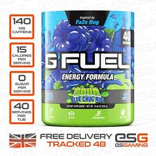 G Fuel Sour Blue Chug Rug Tub | Energy Drink Powder | 40 Servings | UK | GFUEL
