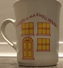 Vintage IS YOURS A MAXWELL HOUSE coffee mug Ceramic Tea Hot Drinks Cup 