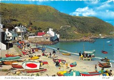 WELSH TOPIGRAPHICAL POSTCARD PORTHDINLLAEN MORFA NEFYN CONTINENTAL SIZE G P V GD