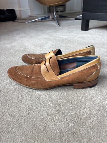 Barker leather loafers size - leather,