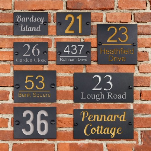 House number sign deep - number,