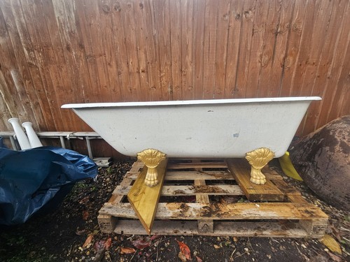 Cast iron bath roll top - iron,