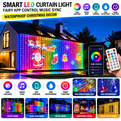 Smart led curtain - led,
