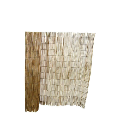 Garden fence bamboo reed brown - fence,