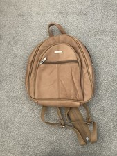 Real Leather Tan Mini Backpack