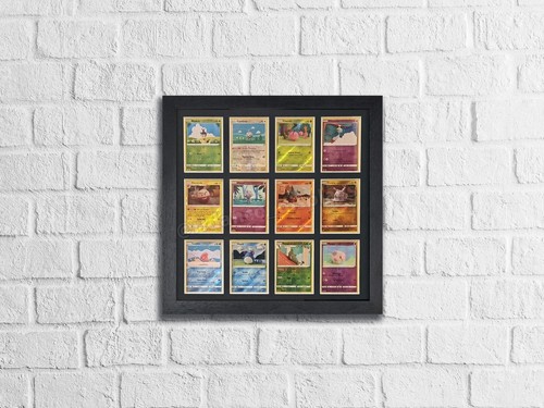 Black trading card frame - black,