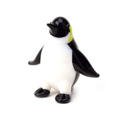 Miniature Penguin Glass Figurine Objets D'art