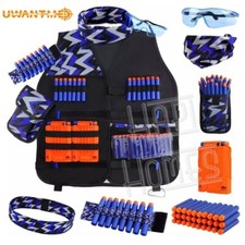 Kids Tactical Vest Kit for Nerf Guns N-Strike Elite Series 30 Darts Clip Toys