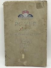 ROVER 75 SALOON ORIGINAL 1952 OWNERS INSTRUCTION & MAINTENANCE MANUAL  BOOK