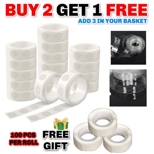 100 adhesive dots - adhesive, tape
