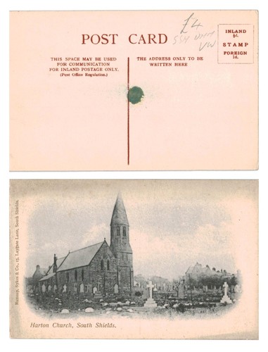 Vintage postcard harton - vintage,