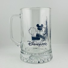 Disneyland Paris Official 1 Pint Drinking Glass Mug Beer Stein Parks Print