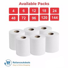 Centrefeed White Rolls 2ply