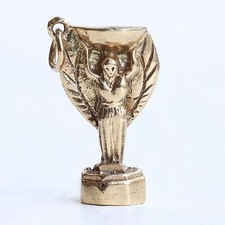 9ct Gold Charm - Vintage 9ct Yellow Gold Jules Rimet Trophy Charm 1966 (4.7g)