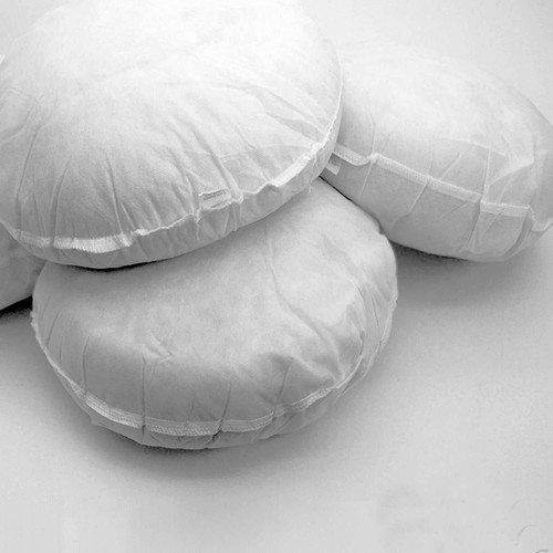 Hollowfibre round cushion pads - hollowfibre,