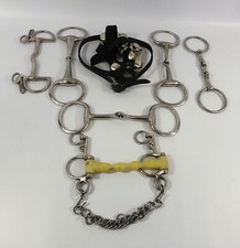 Assortment of Horse Riding Equipment Snaffles Pelham Kimblewick - D Ring / Bit