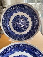 VINTAGE MASON'S MASONS BLUE VISTA Large Dinner Plate 27cm Dia