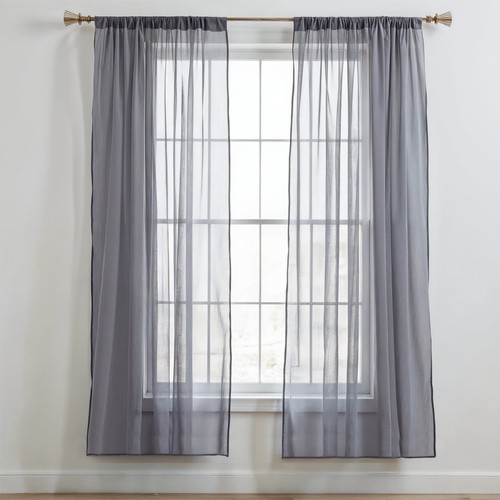 Voile curtains pair - pair, (2