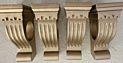 Set gold toned ornate - set, of