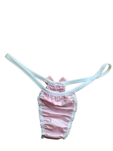 Pvc vinyl pink - pink, thong