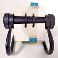 Vintage Open Rotary Rolodex