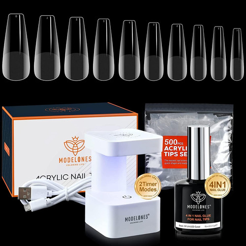 Nail tips and glue - tips, gel