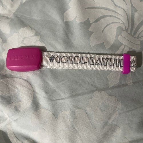 Coldplay wristband pink - coldplay,