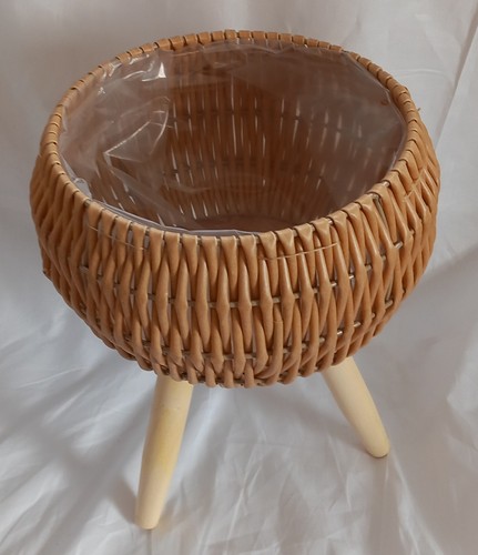 Rattan planter with legs - planter,