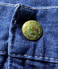 RARE 1970s OshKosh B'Gosh Men Jean Union Sanforized Dungaree Carpender High 42W