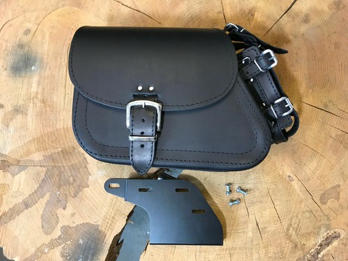 Saddlebag dyna clean black - clean, +